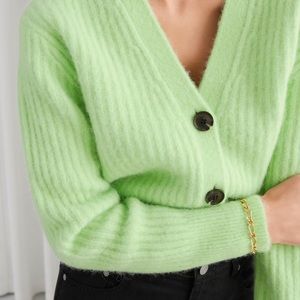 & OTHER STORIES GREEN CARDIGAN